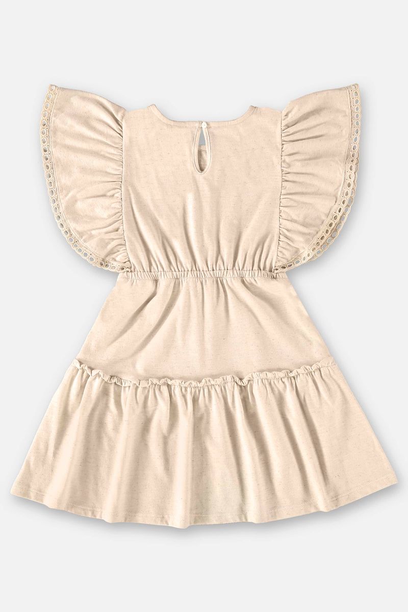 Vestido-Infantil-em-Meia-Malha-Linho--Bege--Up-Baby