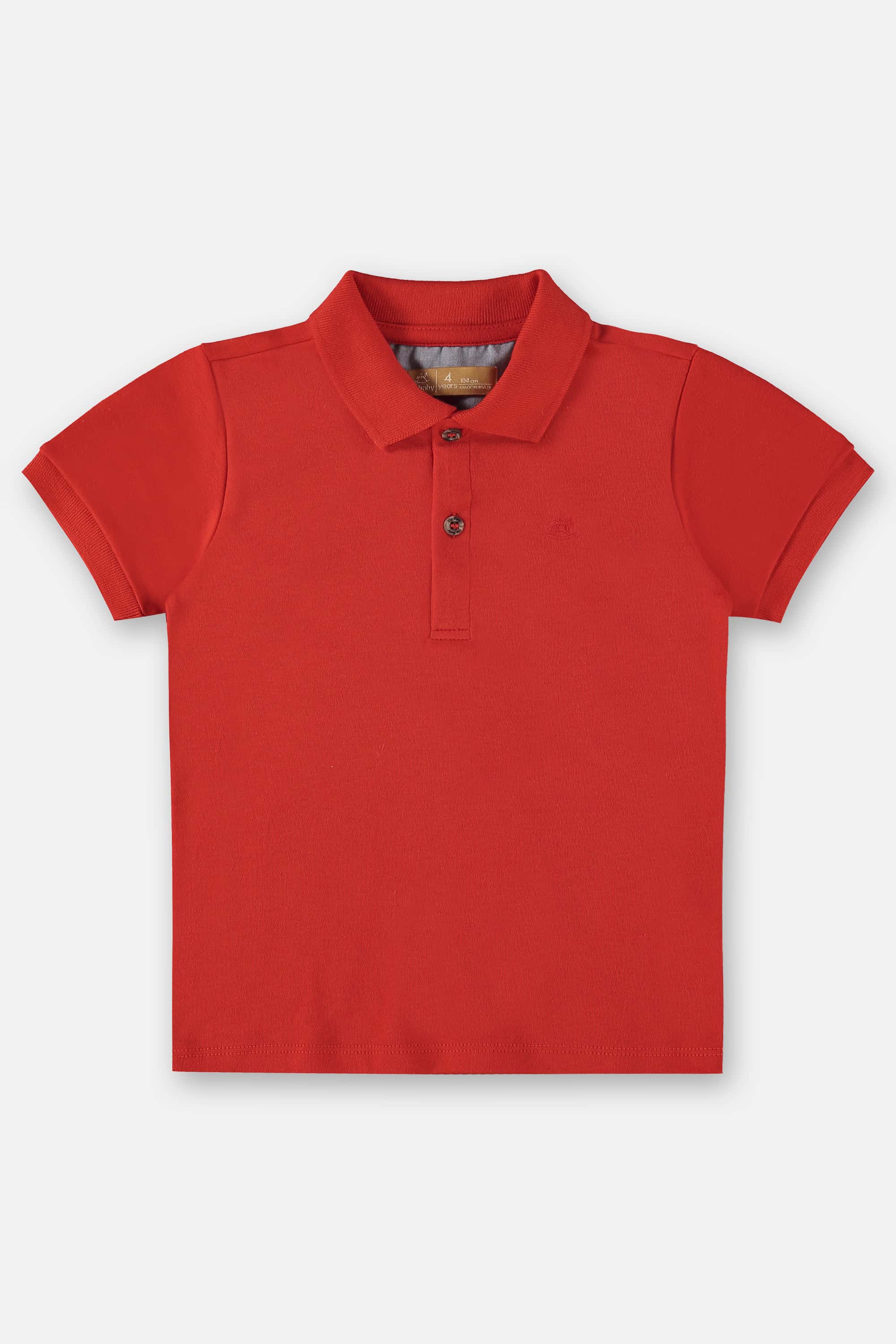 Camisa Polo Básica Infantil para Meninos (Vermelho) Up Baby