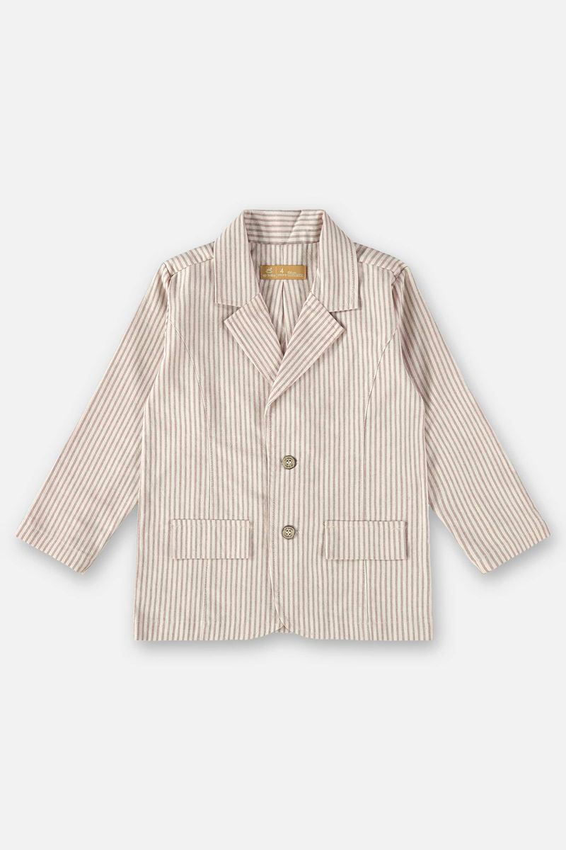 Blazer-Infantil-em-Tecido-Listrado--Bege--Up-Baby