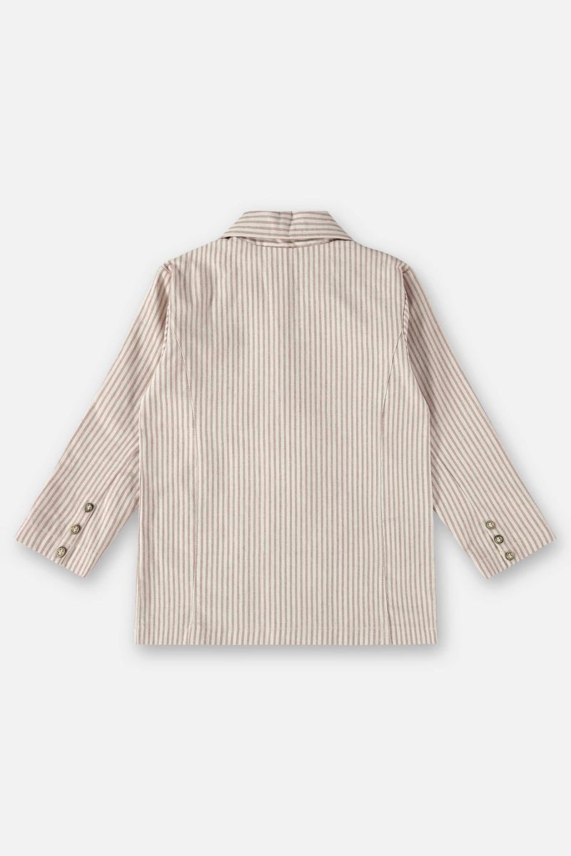 Blazer-Infantil-em-Tecido-Listrado--Bege--Up-Baby