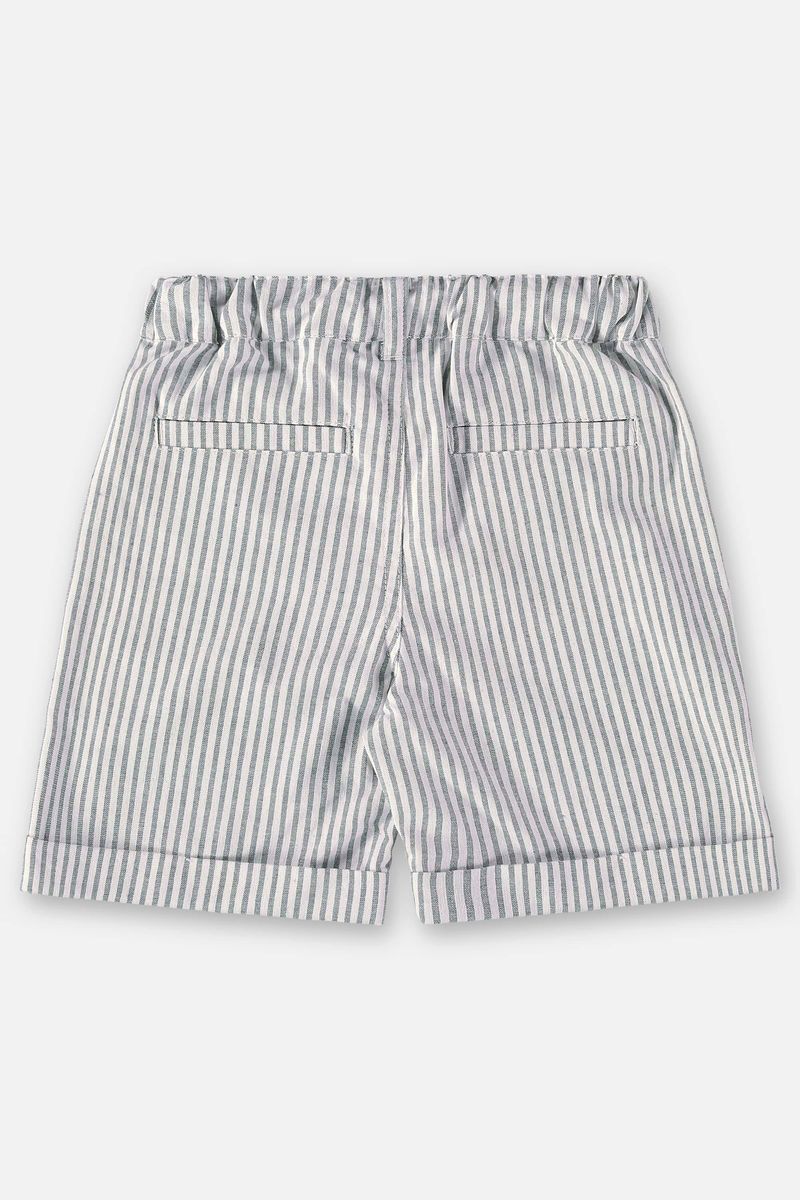 Bermuda-Infantil-em-Tecido-Listrado--Azul-Marinho--Up-Baby