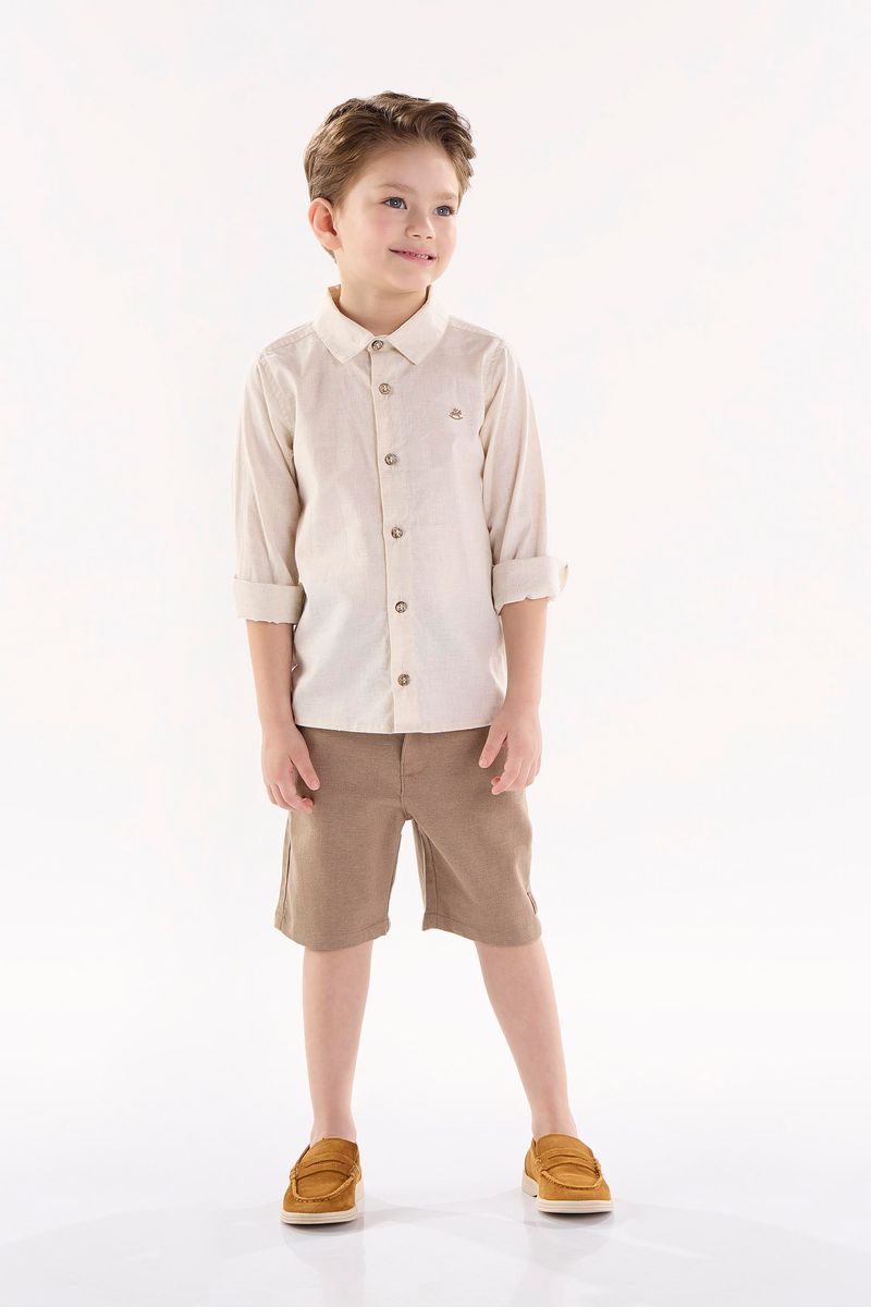 Bermuda-Infantil-em-Sarja--Marrom--Up-Baby