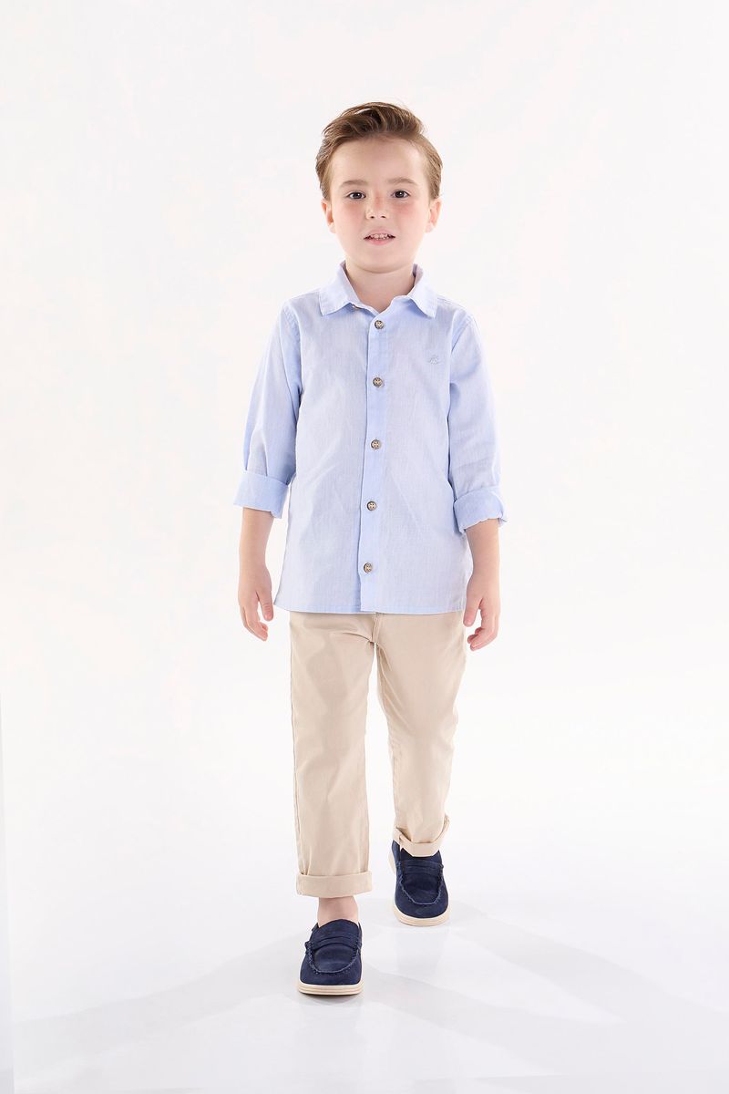 Calca-Infantil-em-Sarja-com-Elastano--Bege--Up-Baby