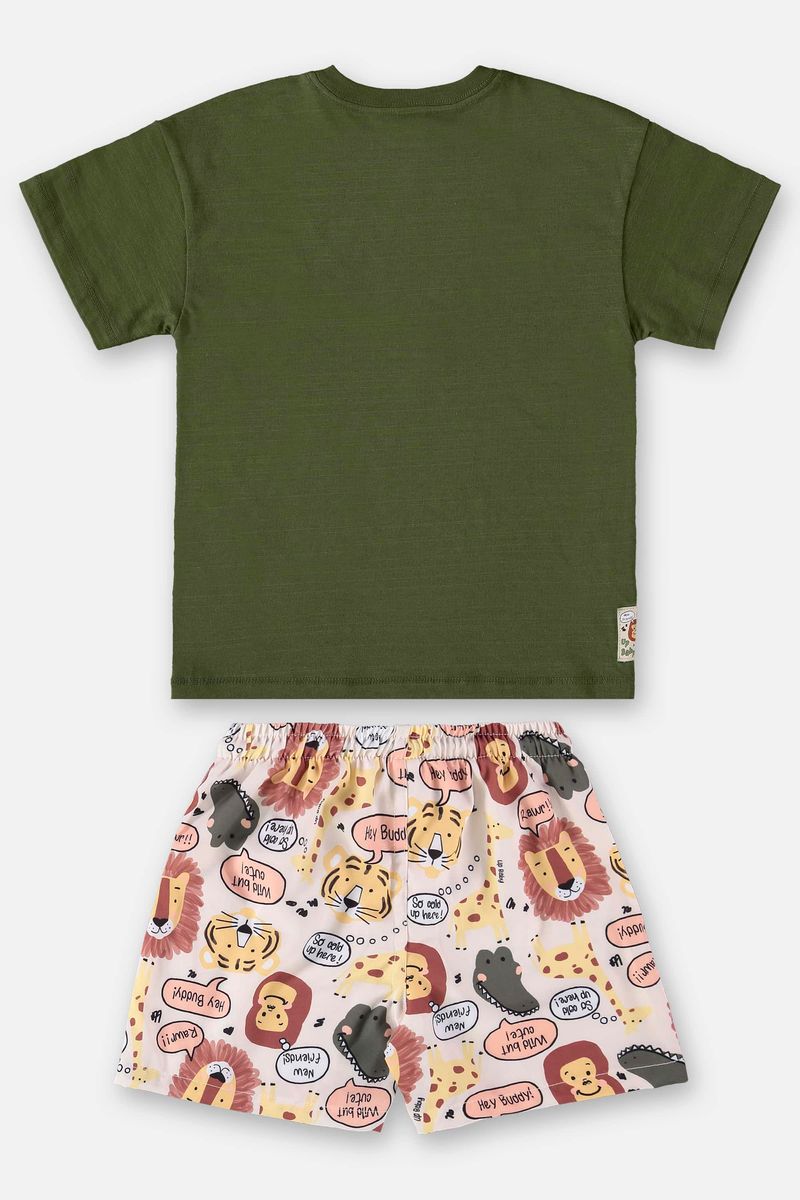 Conjunto-Infantil-para-Menino-com-Camiseta-e-Short--Verde--Up-Baby