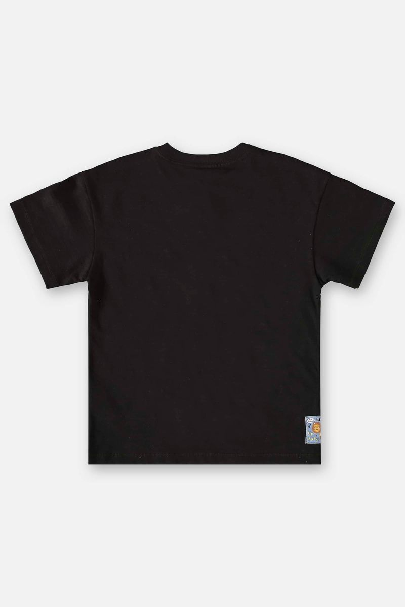 Conjunto-Infantil-para-Menino-com-Camiseta-e-Short--Preto--Up-Baby