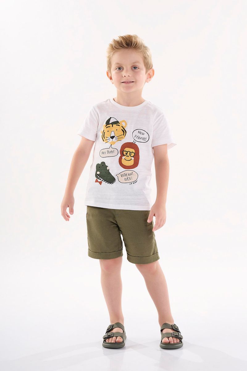 Camiseta-Infantil-para-Menino-em-Meia-Malha--Branco--Up-Baby