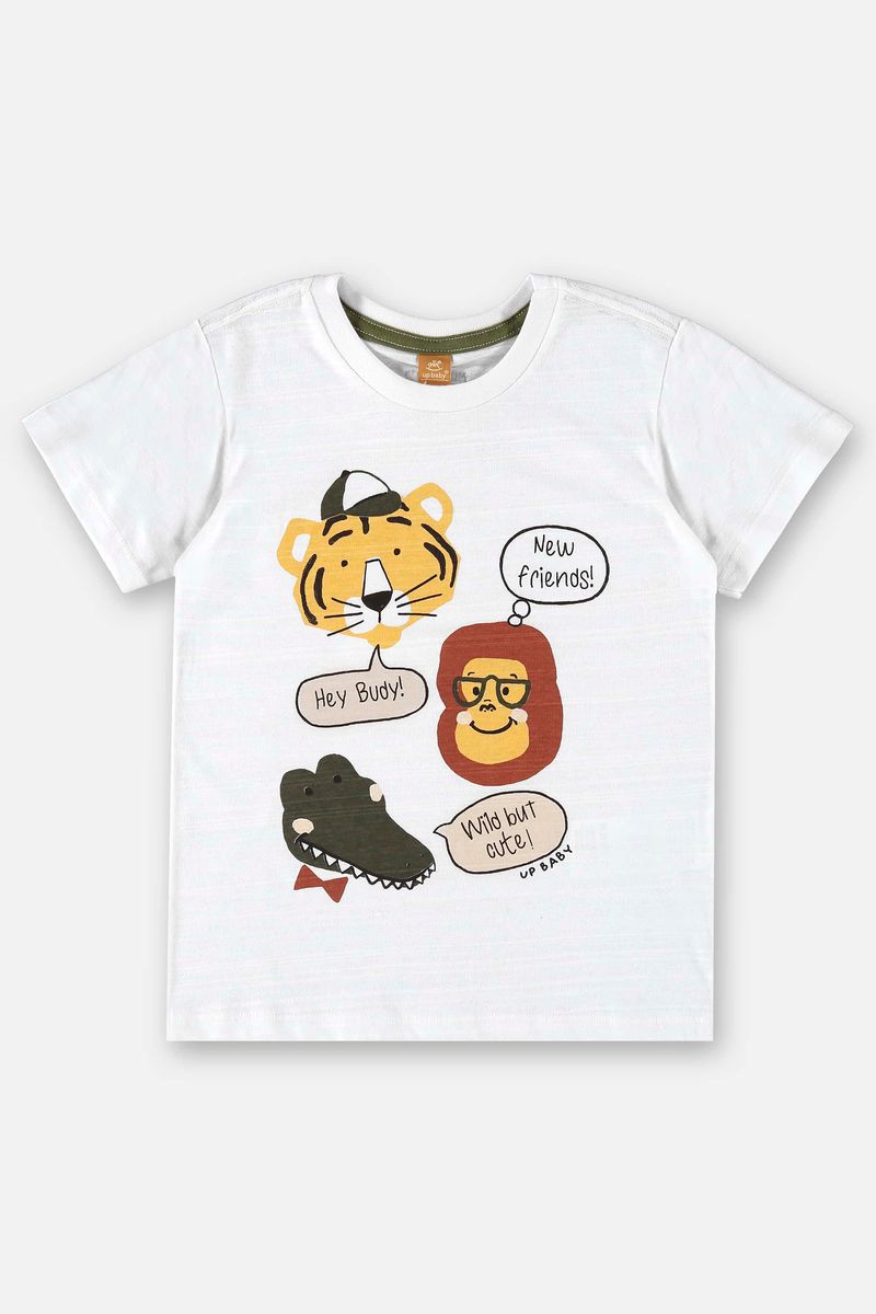 Camiseta-Infantil-para-Menino-em-Meia-Malha--Branco--Up-Baby
