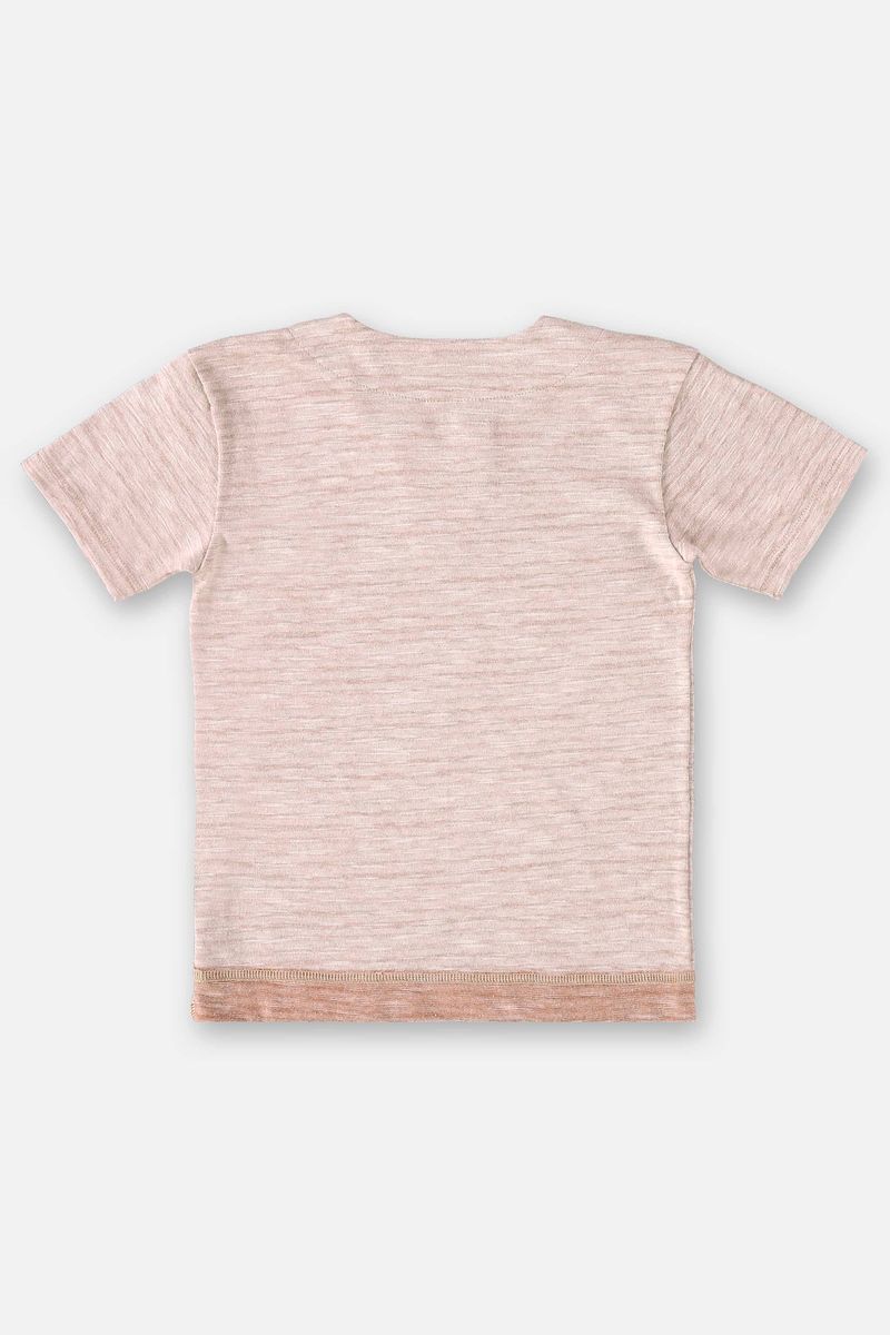 Conjunto-com-Camiseta-e-Bermuda-Infantil-para-Menino--Marrom--Up-Baby