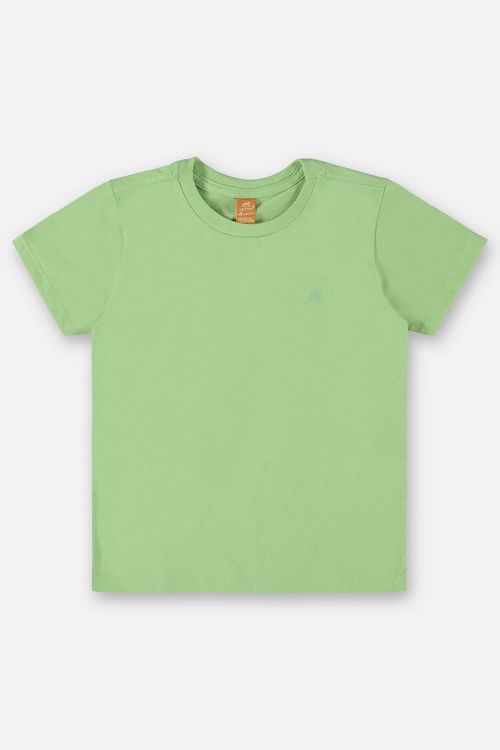 Camiseta Manga Curta Básica para Meninos (Verde) Up Baby