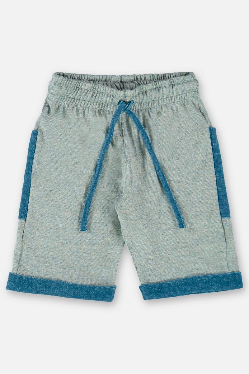 Conjunto-Infantil-para-Meninos-com-Camiseta-e-Bermuda--Azul--Up-Baby
