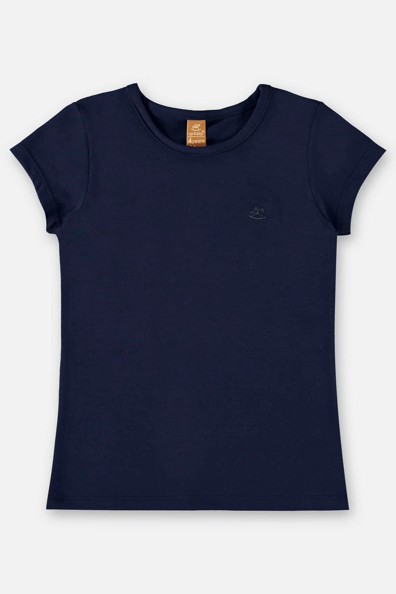 Blusa-Infantil-Manga-Curta-Basica-em-Cotton