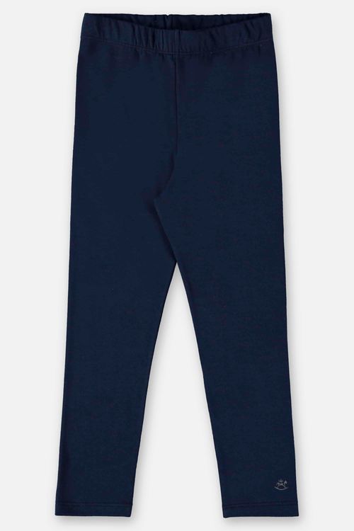 Calça Legging Básica Infantil em Cotton (Azul Marinho) Up Baby