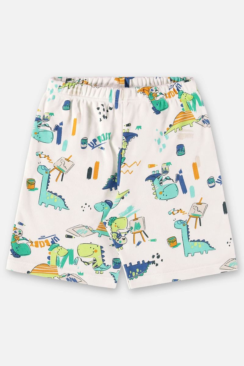 Pijama-Camiseta-com-Capa-e-Bermuda-Infantil-para-Meninos