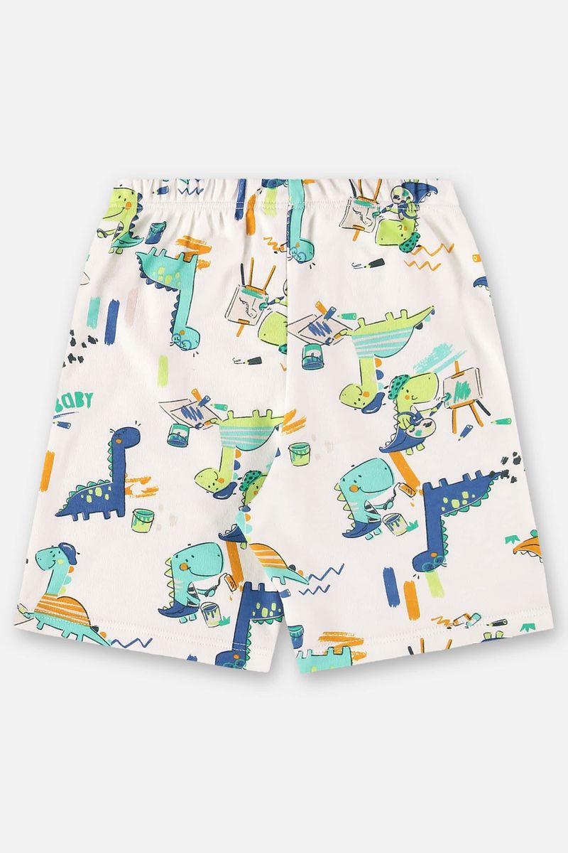 Pijama-Camiseta-com-Capa-e-Bermuda-Infantil-para-Meninos