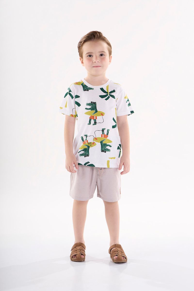Conjunto-Infantil-Estampado-para-Meninos--Branco--Up-Baby-