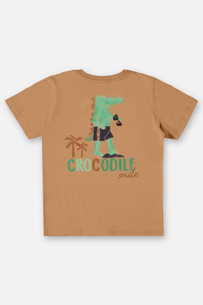 Conjunto-Infantil-para-Menino-com-Camiseta-e-Bermuda--Marrom--Up-Baby