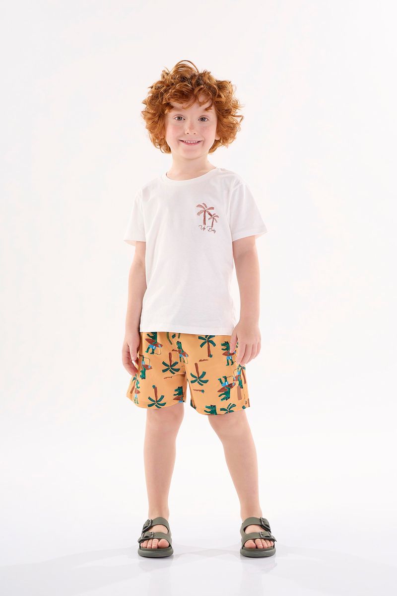 Conjunto-Infantil-para-Menino-com-Camiseta-e-Bermuda--Off-White--Up-Baby