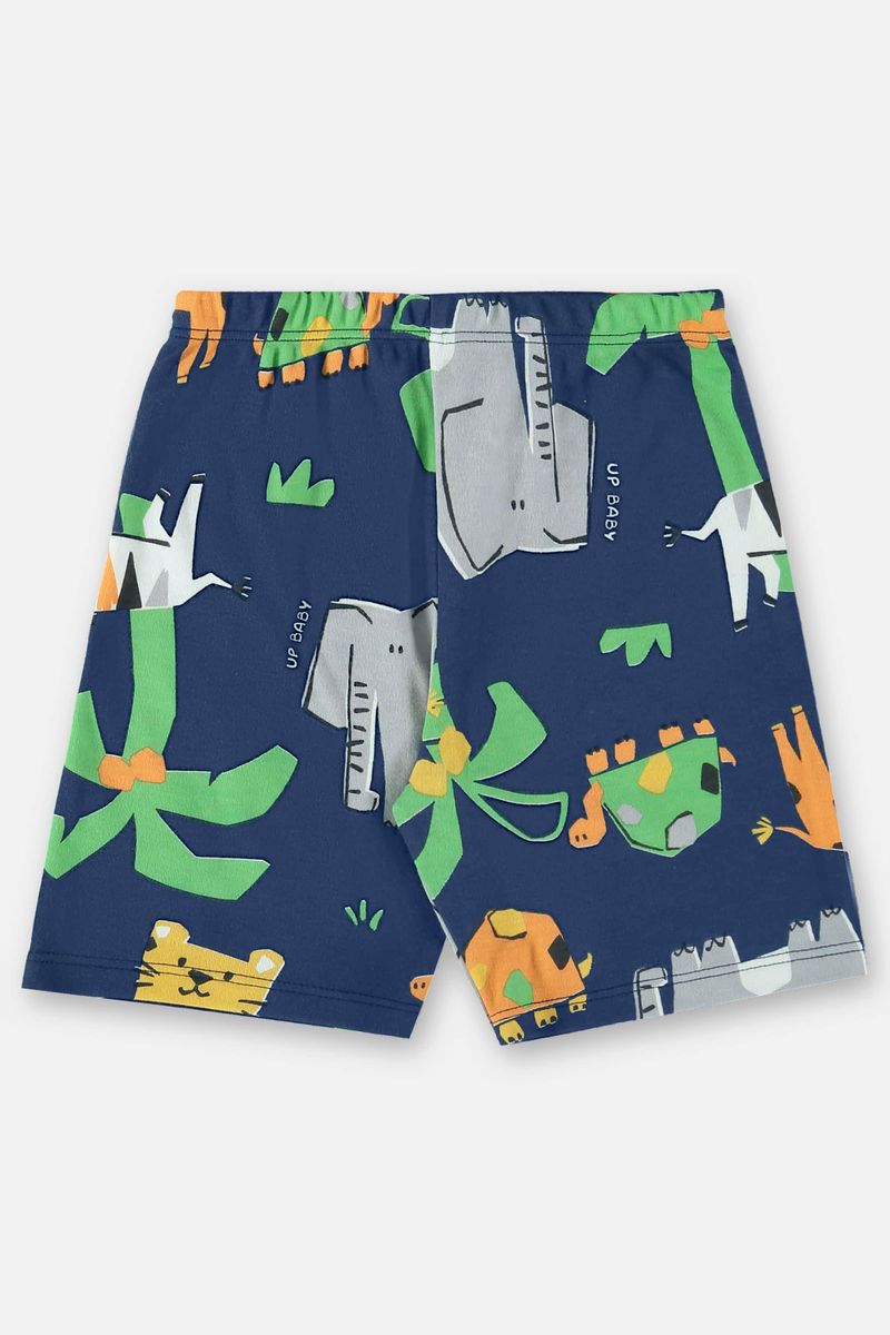 Pijama-com-Camiseta-e-Bermuda-para-Meninos