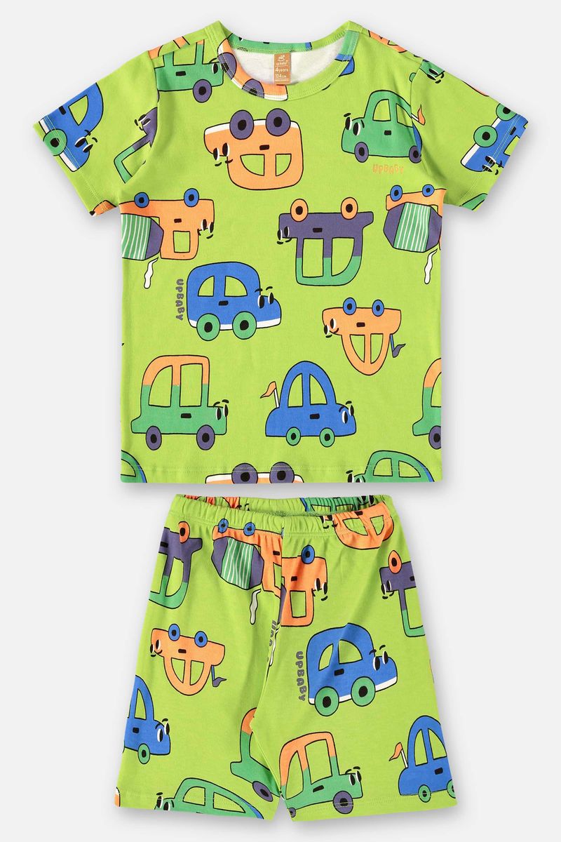 Pijama-para-Meninos-com-Camiseta-e-Bermuda