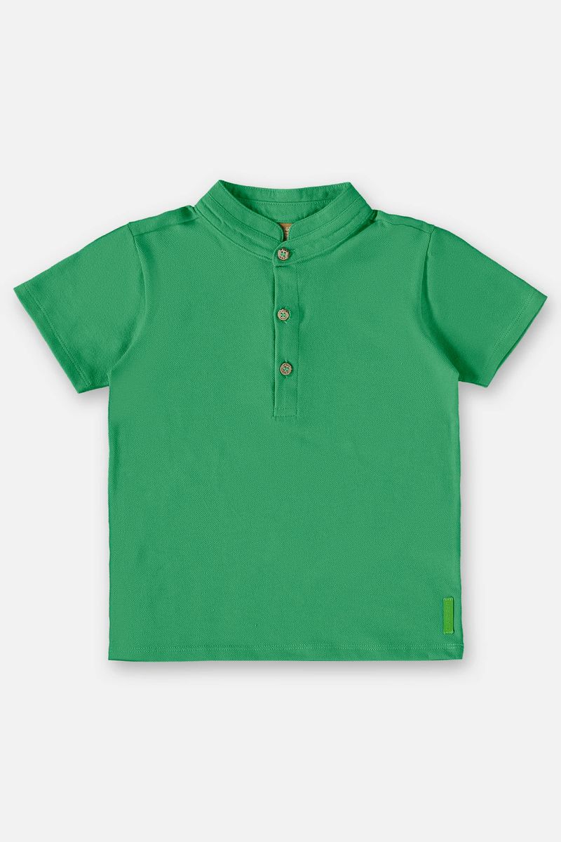 Conjunto-com-Camiseta-e-Bermuda-Infantil-para-Menino--Verde--Up-Baby