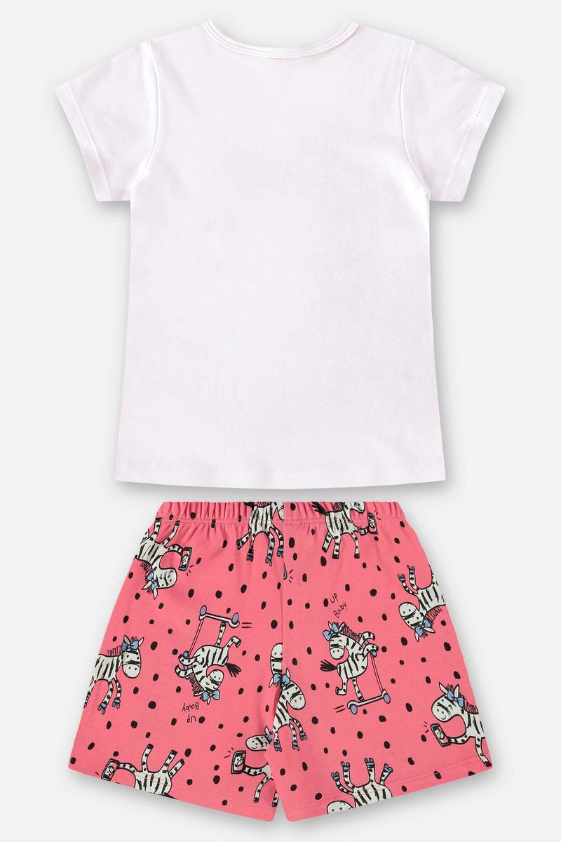 Pijama-com-Blusa-e-Short-Infantil-para-Meninas