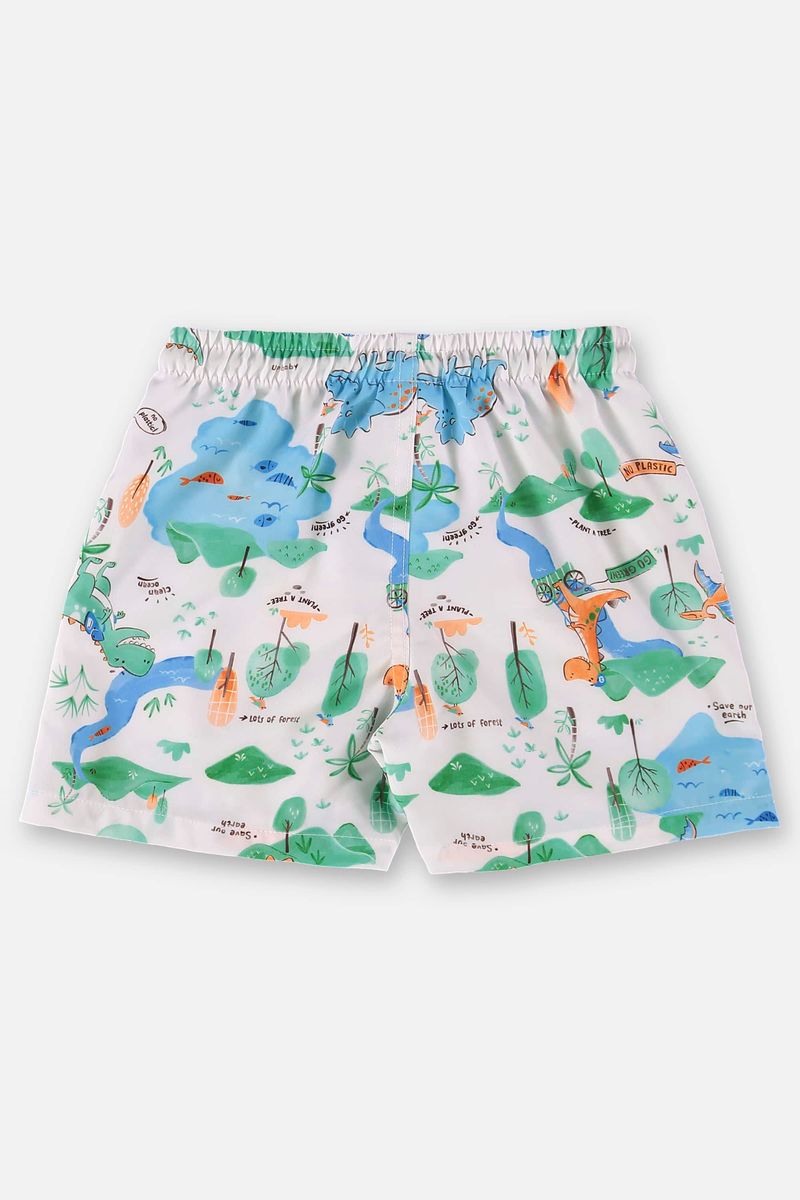 Conjunto-com-Camiseta-e-Bermuda-Infantil-para-Menino--Verde--Up-Baby