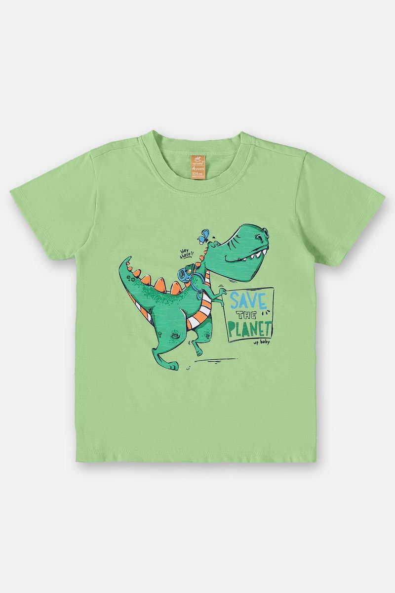 Conjunto-Infantil-para-Menino-Camiseta-e-Bermuda--Verde--Up-Baby
