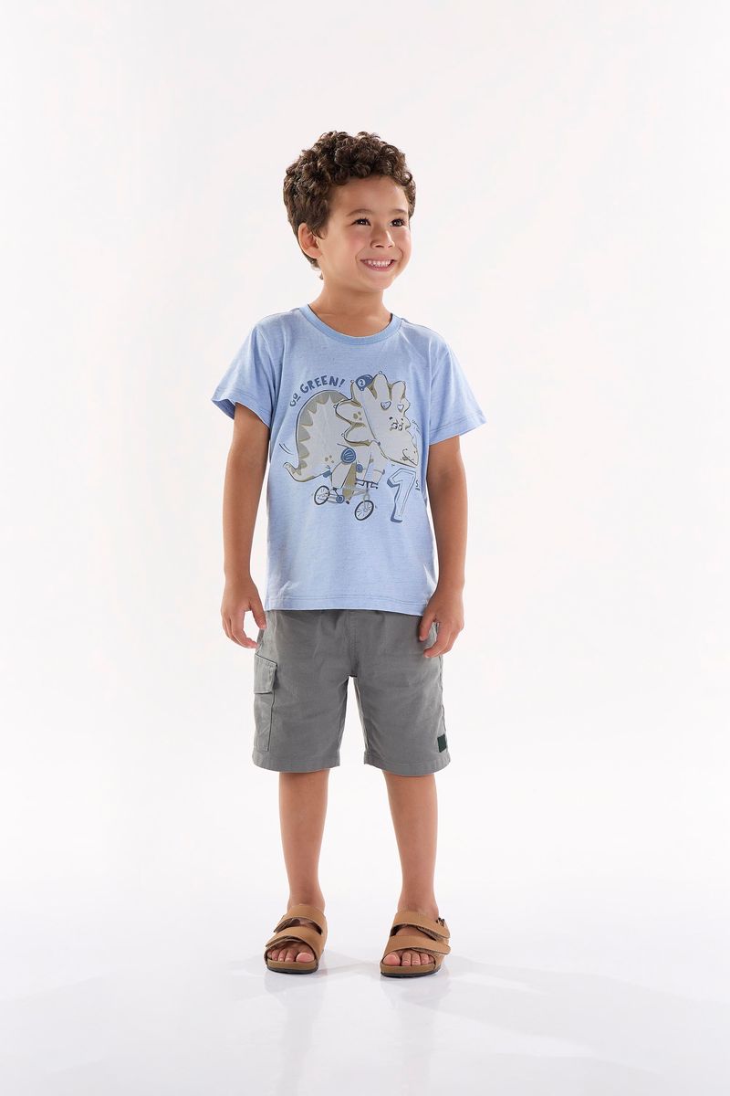 Camiseta-Infantil-para-Menino-em-Meia-Malha-Linho--Azul--Up-Baby