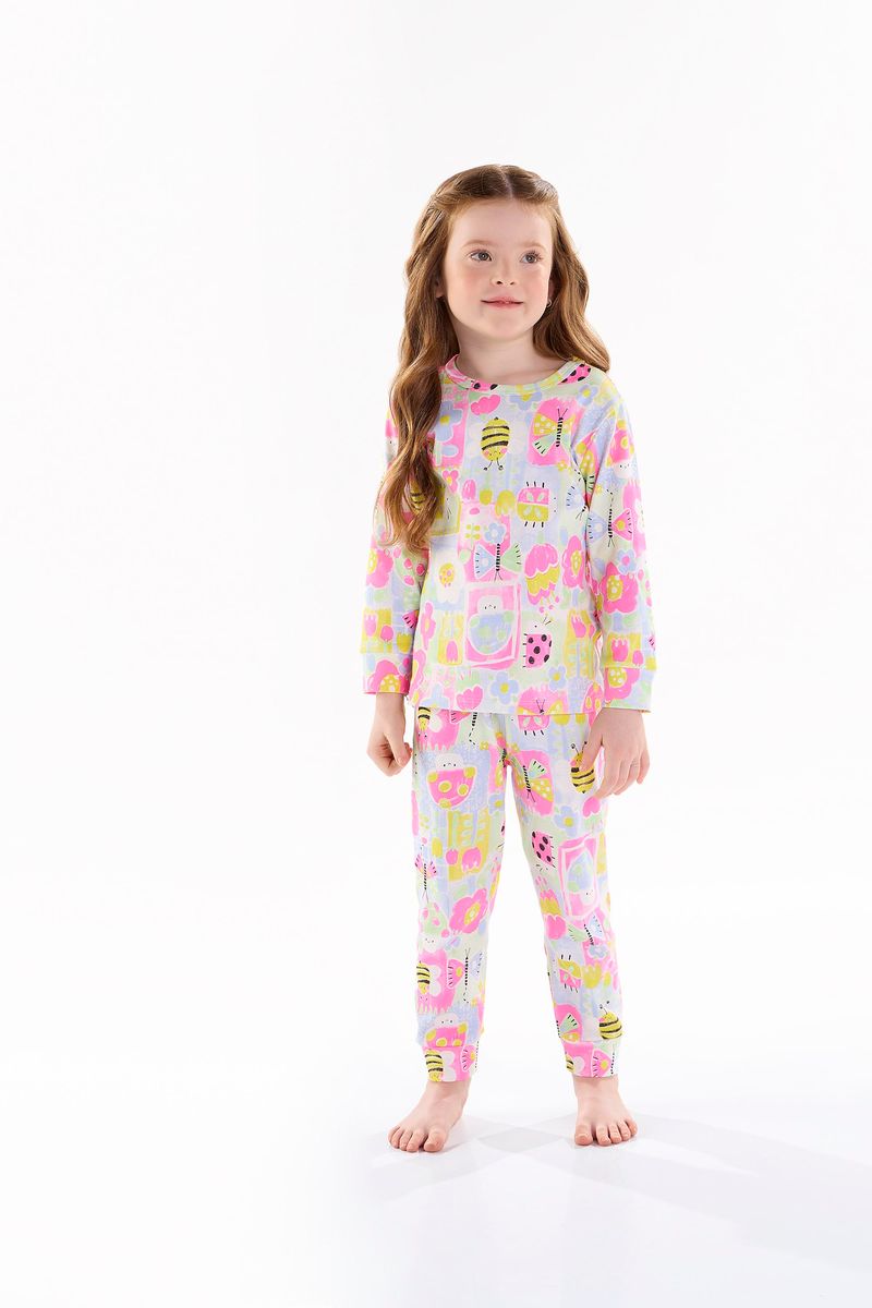 Pijama-Longo-para-Meninas-em-Suedine