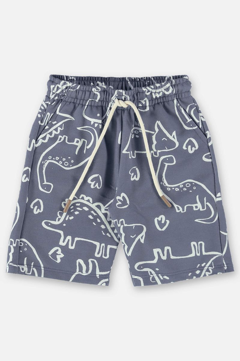 Conjunto-Infantil-para-Menino-com-Bata-e-Bermuda--Cinza--Up-Baby