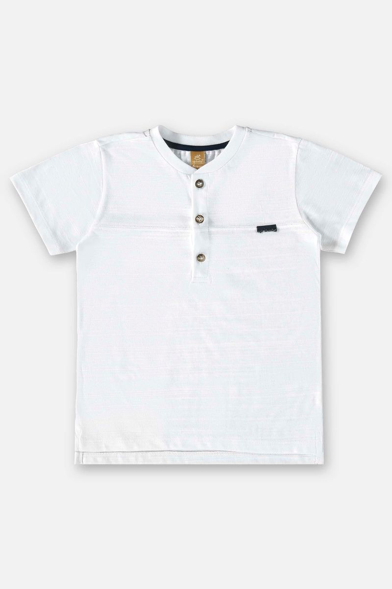 Conjunto-Infantil-para-Menino-com-Bata-e-Bermuda--Branco--Up-Baby