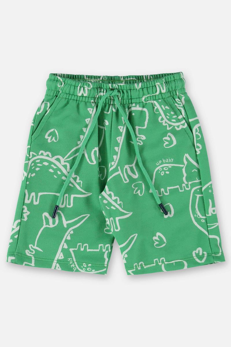 Conjunto-Infantil-para-Menino-com-Bata-e-Bermuda--Branco--Up-Baby