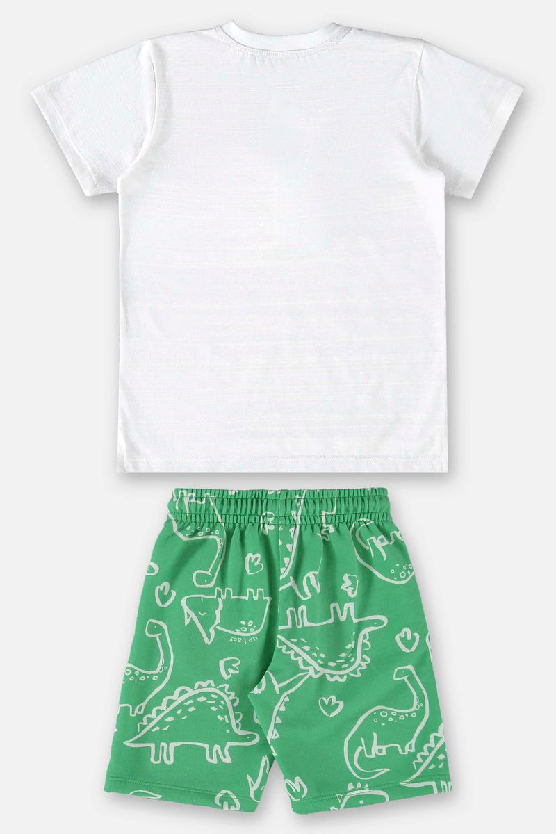 Conjunto-Infantil-para-Menino-com-Bata-e-Bermuda--Branco--Up-Baby