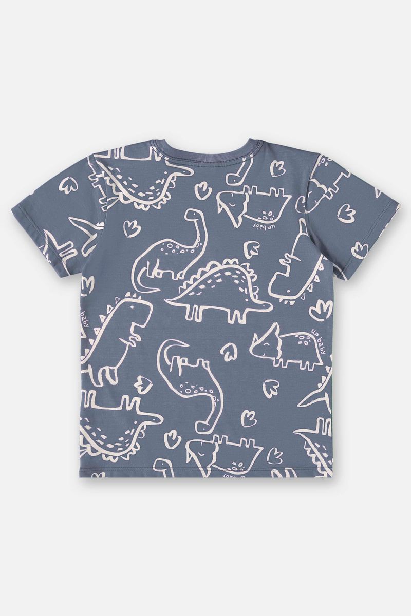 Conjunto-Infantil-para-Meninos-com-Camiseta-e-Bermuda--Cinza--Up-Baby