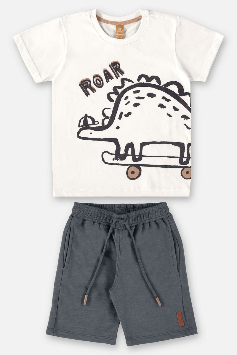 Conjunto-Infantil-para-Menino-com-Camiseta-e-Bermuda--Off-White--Up-Baby