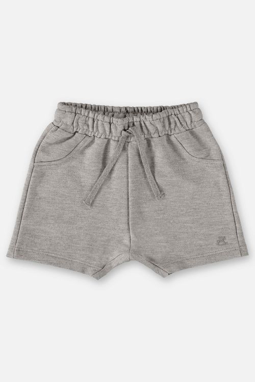 Short Básico para Bebê Menino em Moletom (Cinza) Up Baby