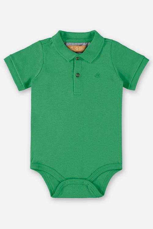 Body Polo em Suedine para Bebê Menino (Verde) Up Baby