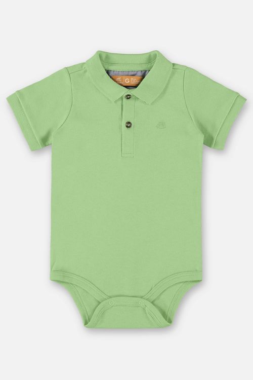 Body Polo em Suedine para Bebê Menino (Verde) Up Baby