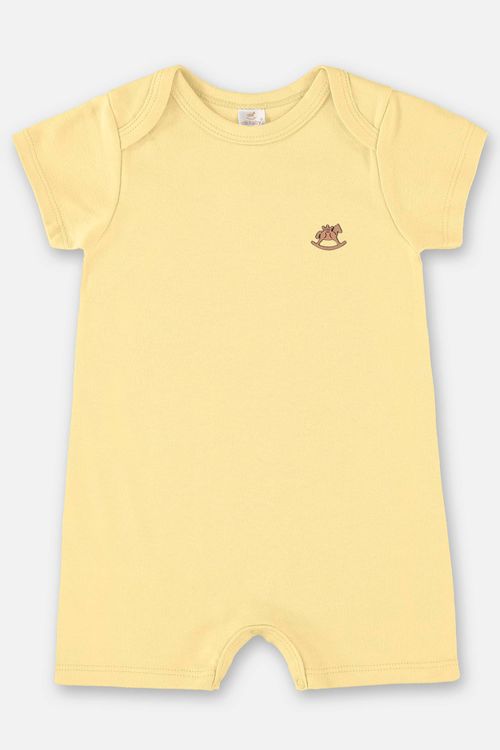 Macaquinho Unissex Essentials Básico para Bebê (Amarelo) Up Baby