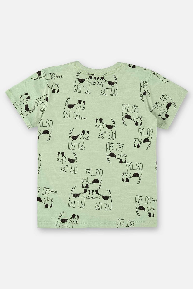 Camiseta-em-Meia-Malha-Flame-Infantil-para-Menino--Verde--Up-Baby
