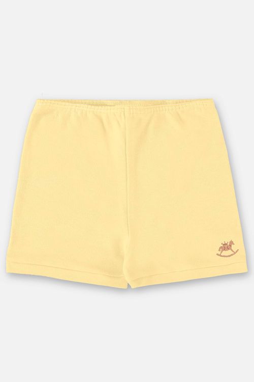 Short Unissex Essentials Básico para Bebê (Amarelo) Up Baby