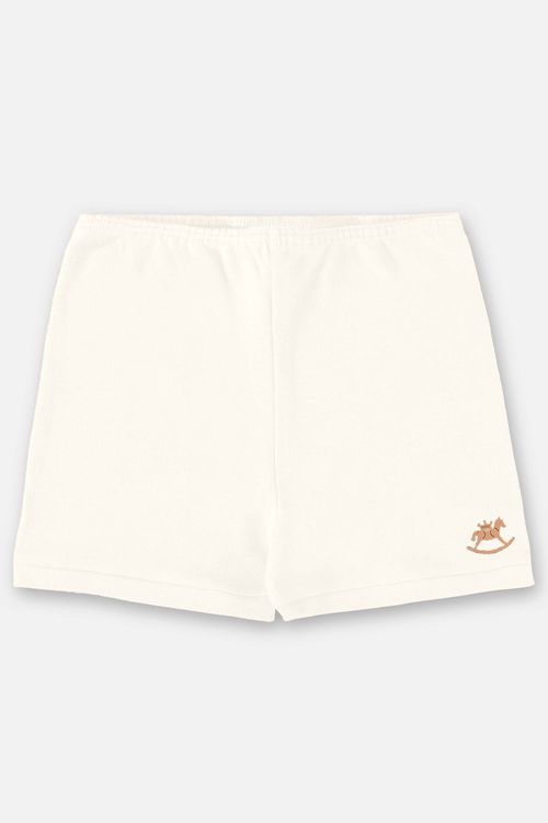 Short Unissex Essentials Básico para Bebê (Off White) Up Baby