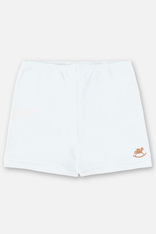 Short Unissex Essentials Básico para Bebê (Branco) Up Baby