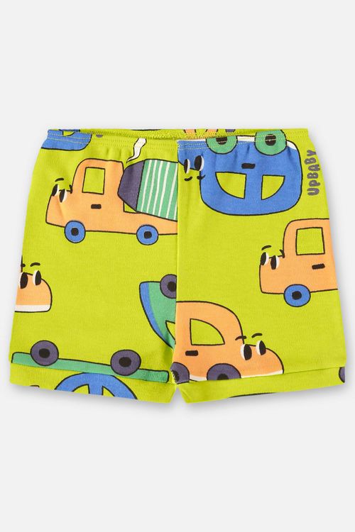 Short Essentials para Bebê Menino em Suedine (Verde Claro) Up Baby