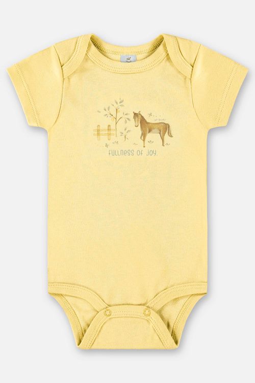 Body Essentials para Bebê Menino em Suedine (Amarelo) Up Baby