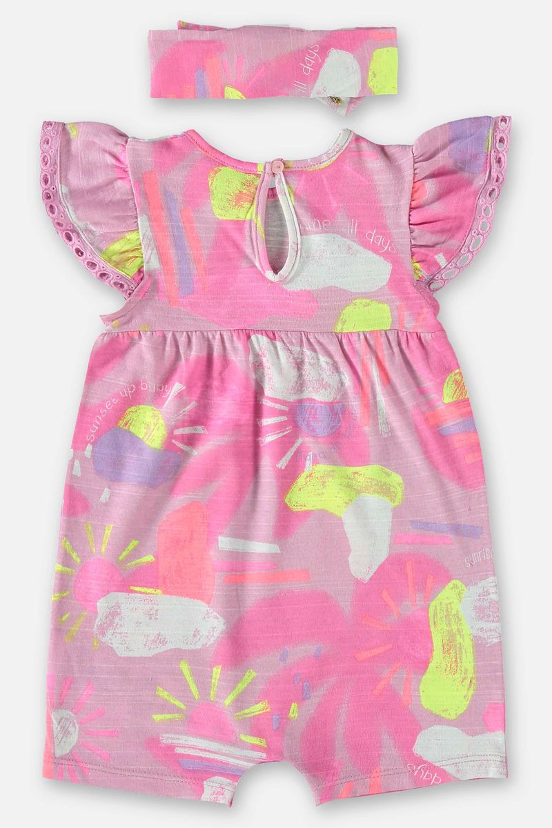 Macaquinho-e-Faixa-de-Cabelo-para-Bebe-Menina--Rosa--Up-Baby