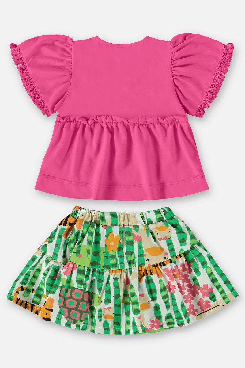 Conjunto-para-Bebe-Menina-com-Bata-e-Shorts-Saia--Rosa-Pink--Up-Baby
