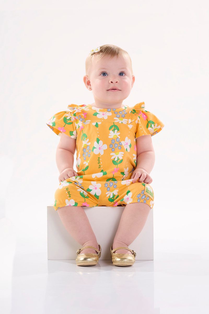 Macaquinho-para-Bebe-Menina-em-Cotton--Laranja--Up-Baby