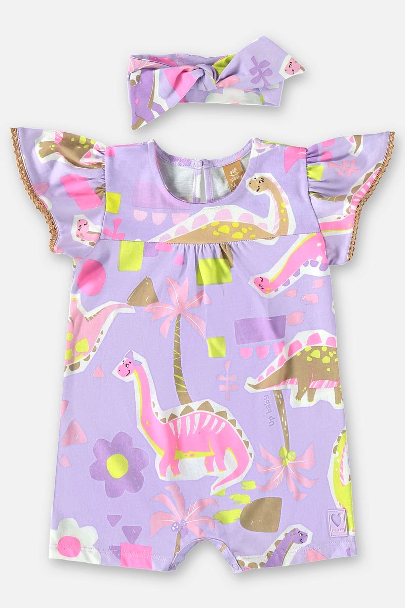 Macaquinho-e-Faixa-de-Cabelo-para-Bebe-Menina--Roxo--Up-Baby