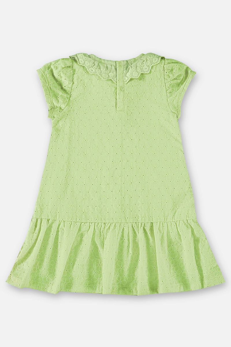 Vestido-para-Bebe-em-Tecido-Laise-Forrado--Verde--Up-Baby